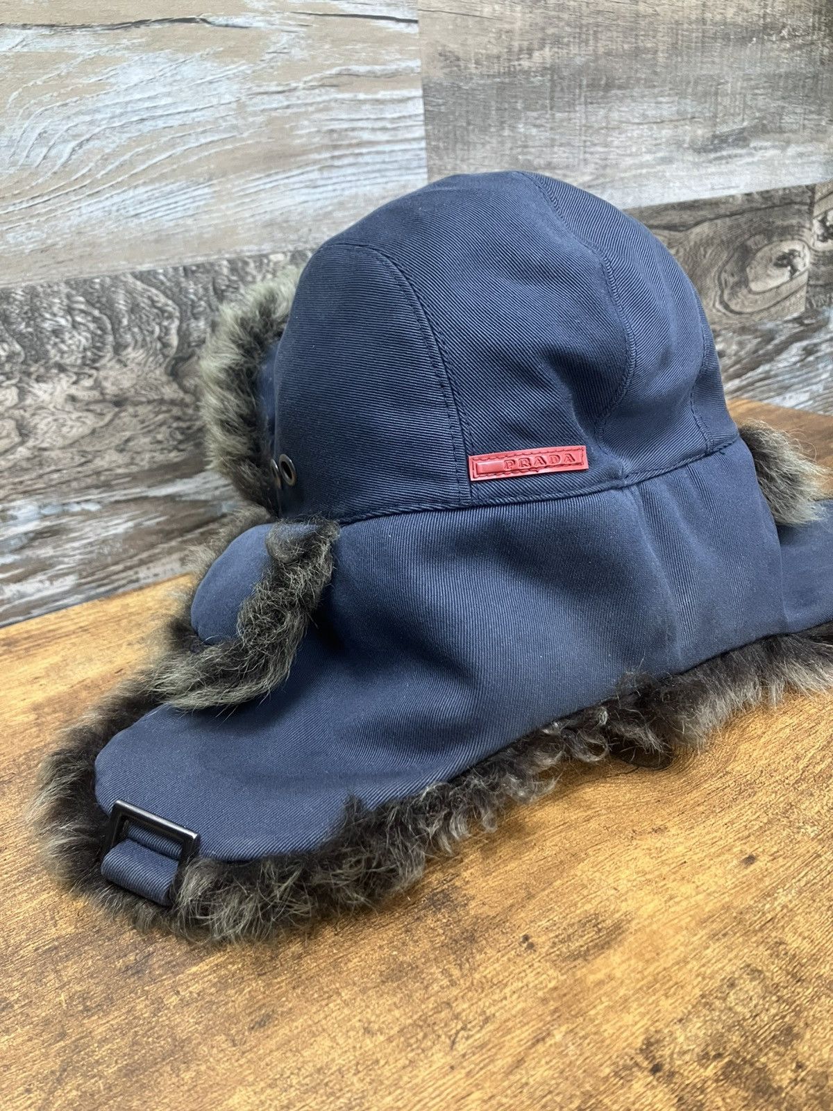 Prada L-Prada Fur Trapper Hat Size ONE SIZE - 3 Thumbnail