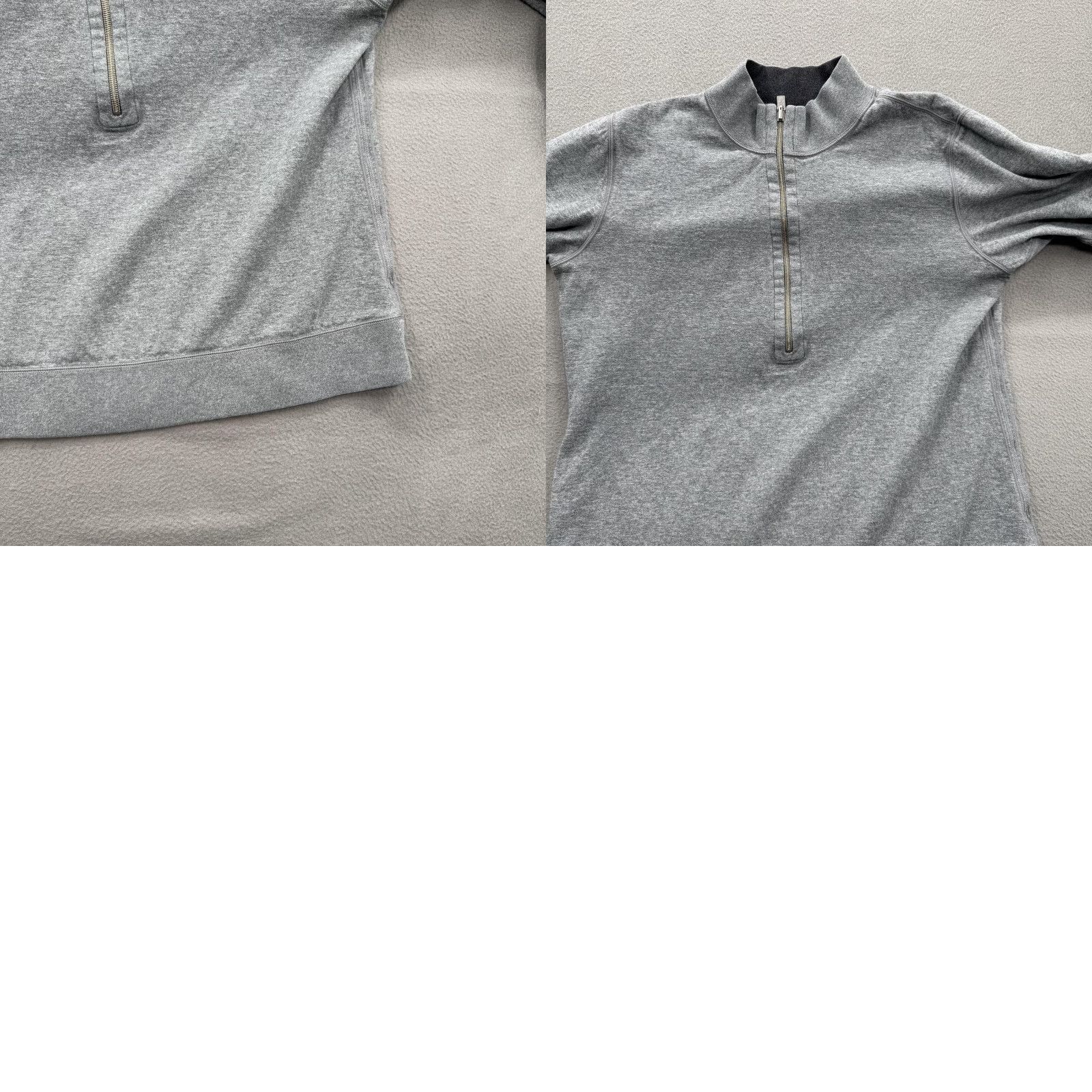 Tommy Bahama Tommy Bahama Sweatshirt Mens Large Gray Contrast Stitch Pullover Mock Neck 1/4 Zip Casual Travel Size US L / EU 52-54 / 3 - 8 Thumbnail