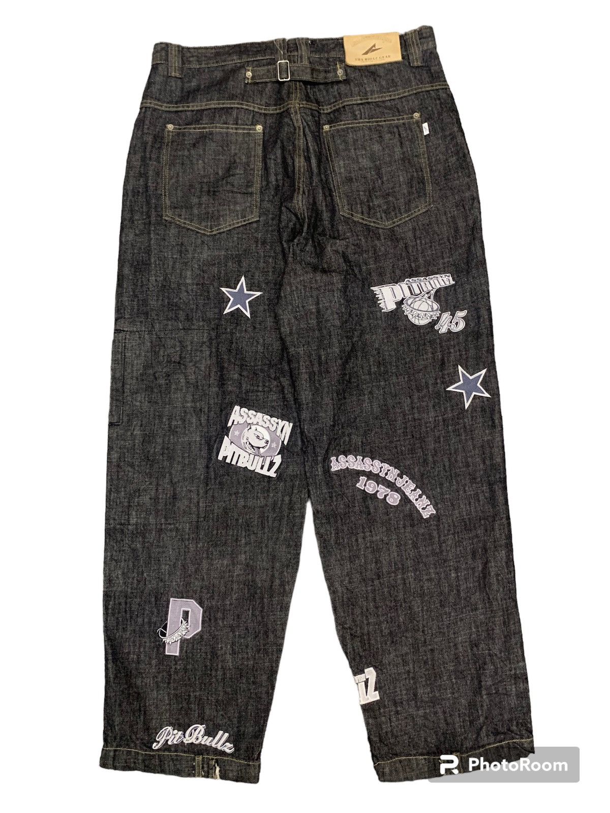 Other 🔥BAGGY🔥OG ASSASSYN JEANZ BAGGY EMBROIDERED PANT RARE DESIGN Size US 36 / EU 52 - 2 Thumbnail