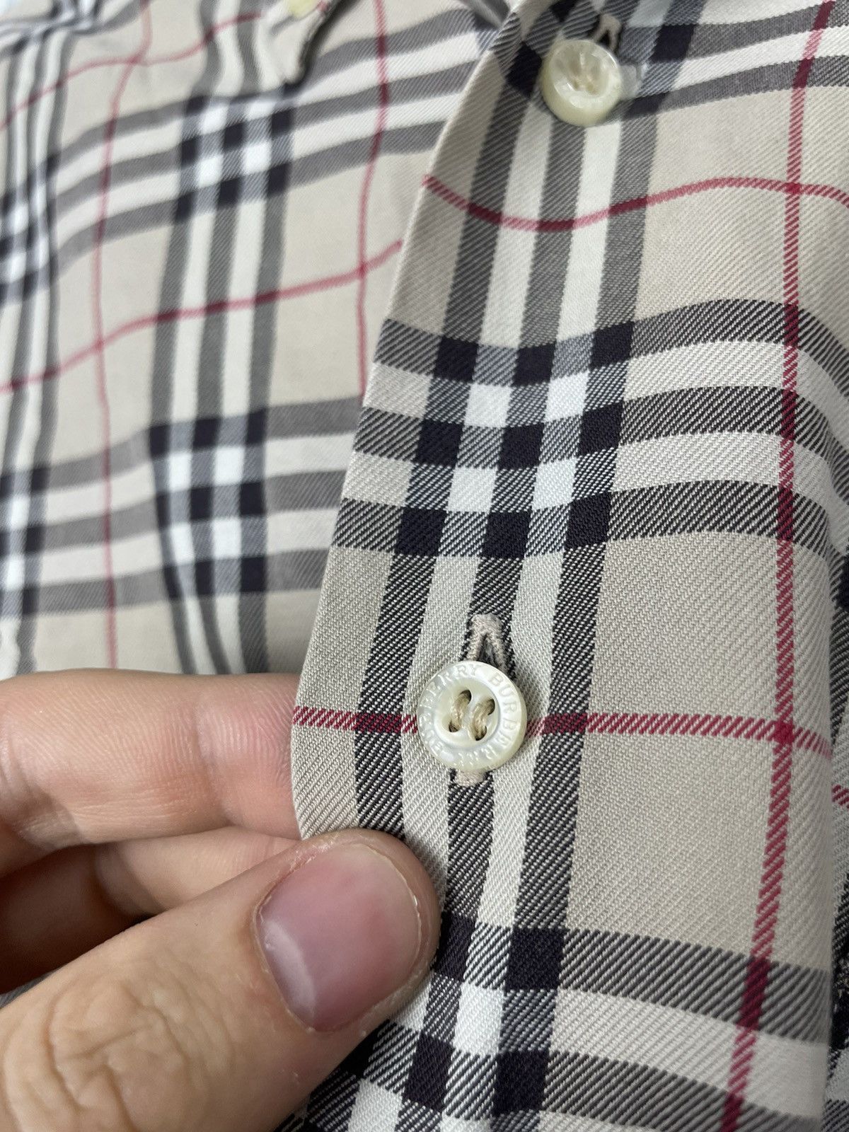Burberry × Vintage Vintage 90s Burberry London Nova Check Plaid Shirt RARE y2k Size US M / EU 48-50 / 2 - 5 Thumbnail