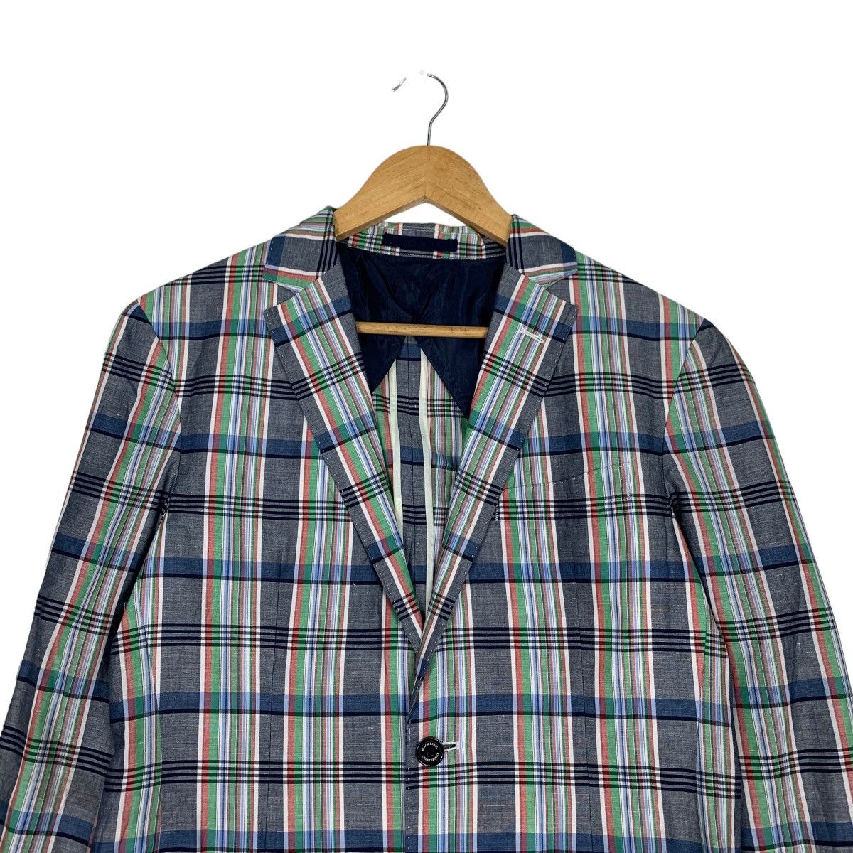 BLACK LABEL Crestbridge Checked Suit Jacket #0943-C42