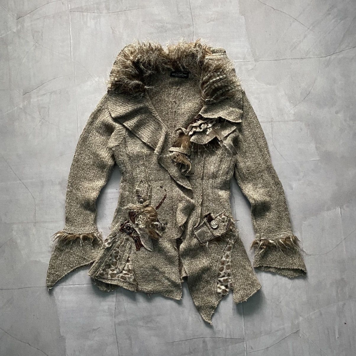 Hysteric Glamour Gothic Zone Bleue Style Japan Faux Fur Sweater LGB Vibe Size L / US 10 / IT 46 - 1 Thumbnail