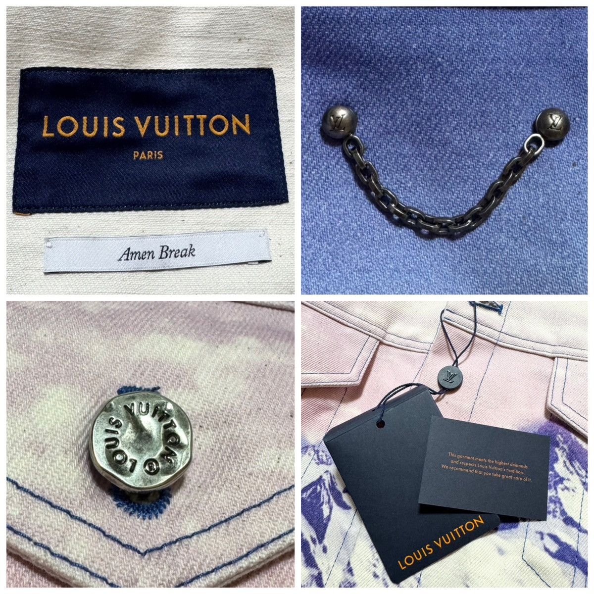 Louis Vuitton New Louis Vuitton Landscape Denim Jacket Monogram Leater Size US M / EU 48-50 / 2 - 3 Thumbnail