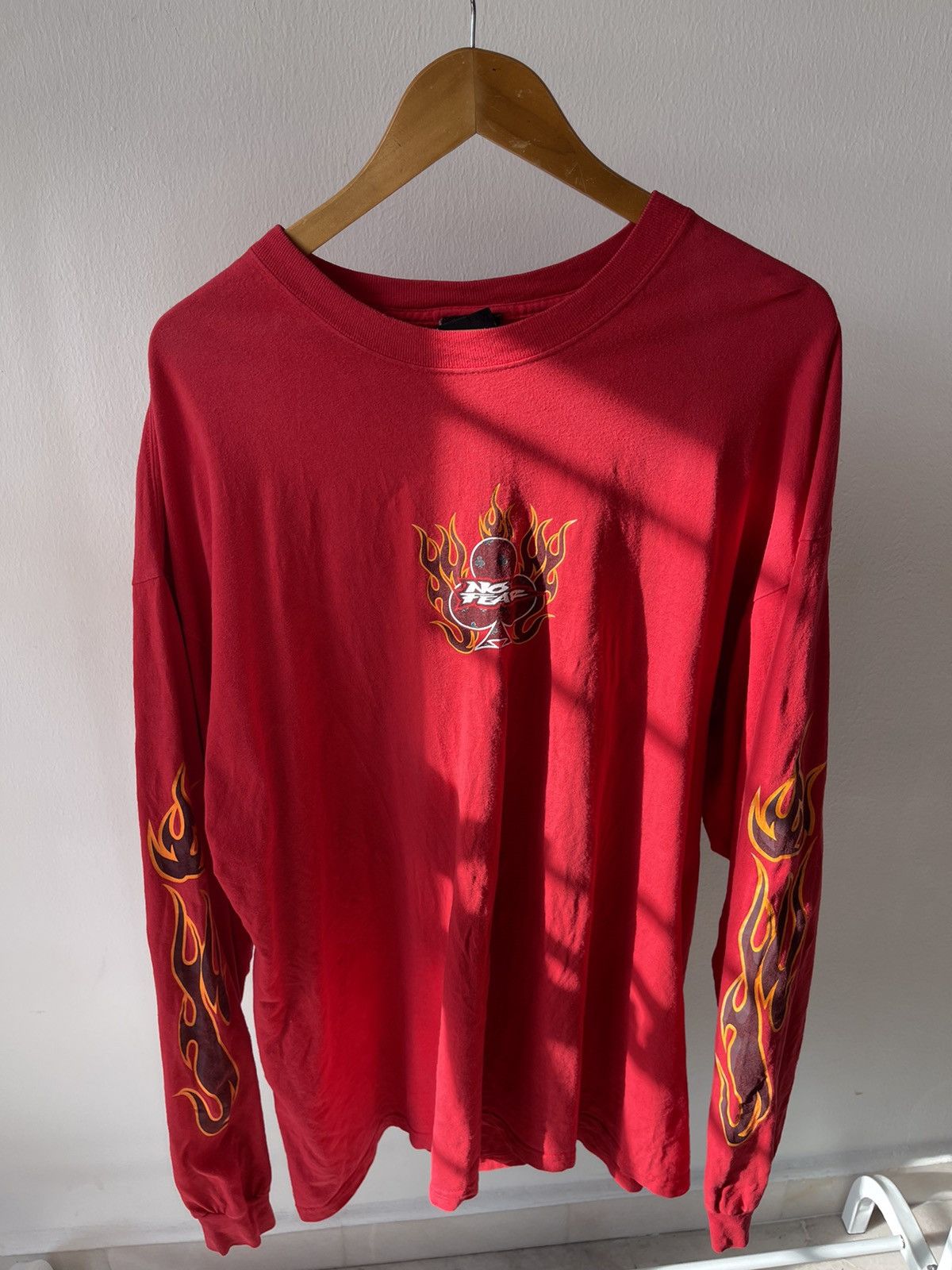 Hook-Ups × No Fear × Vintage 90s No Fear Flame Long Sleeve Size US XL / EU 56 / 4 - 7 Thumbnail