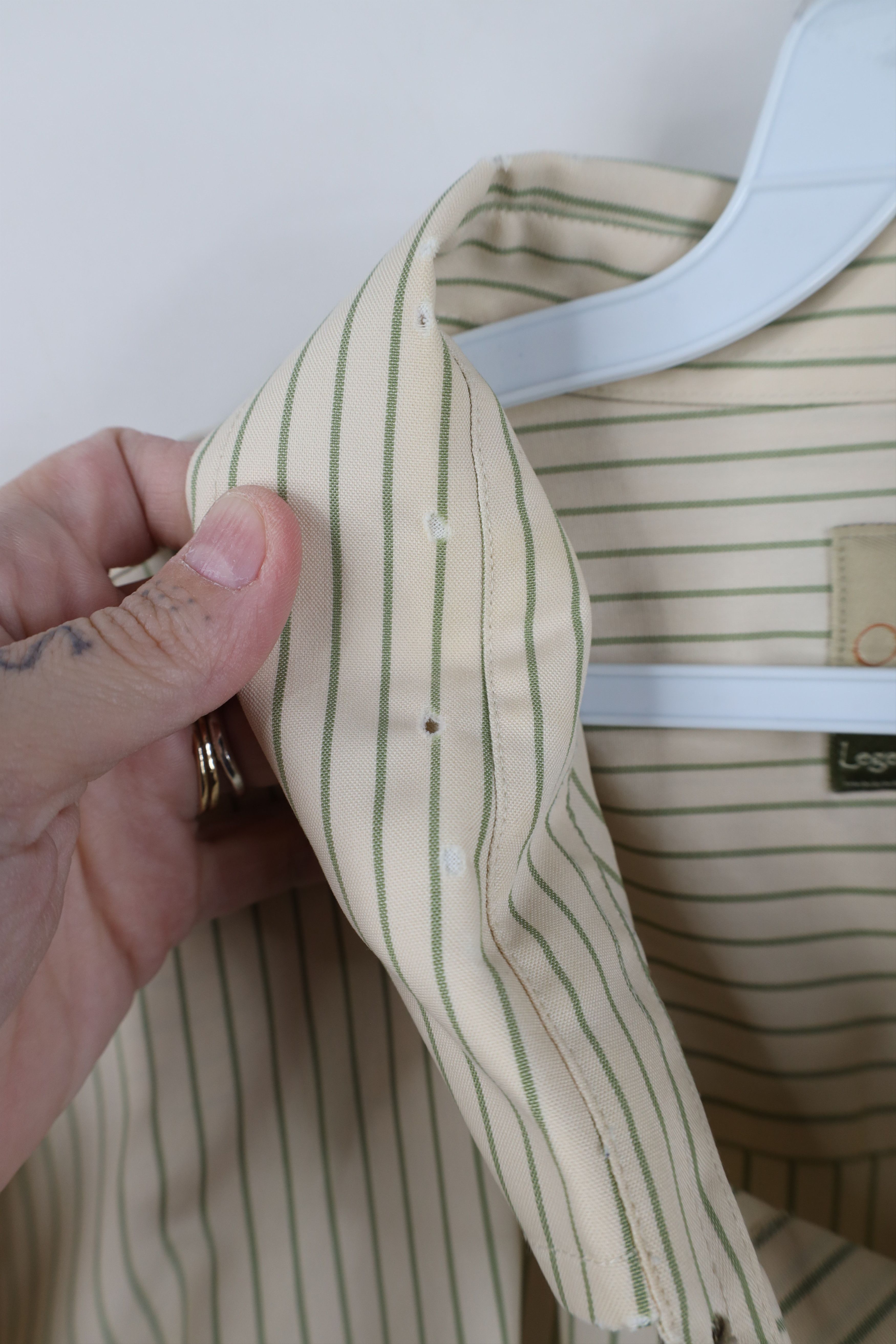Cabelas Vintage Cabelas Pinstriped Collared Oxford Button Down Shirt Size US XXL / EU 58 / 5 - 7 Thumbnail