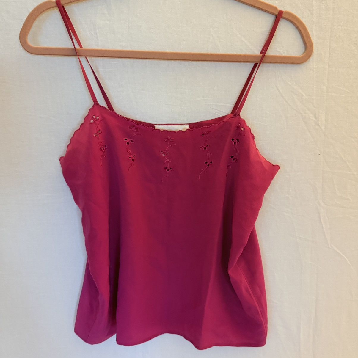 Guy Laroche Vintage Guy Laroche by Tze Paris Silk Fuchsia Camisole Top Size M / US 6-8 / IT 42-44 - 5 Thumbnail