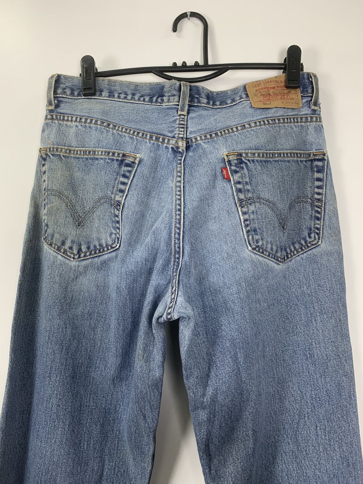 Levi's × Vintage Vintage Levis 550 distressed denim Size US 34 / EU 50 - 9 Thumbnail