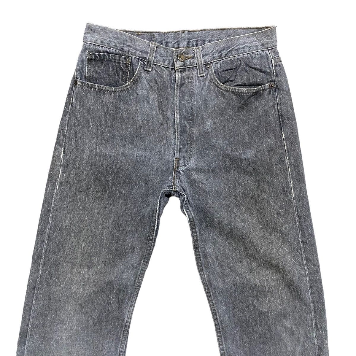 Levi's Vintage 80s Levis 501 Faded Black Jeans Size US 30 / EU 46 - 3 Thumbnail