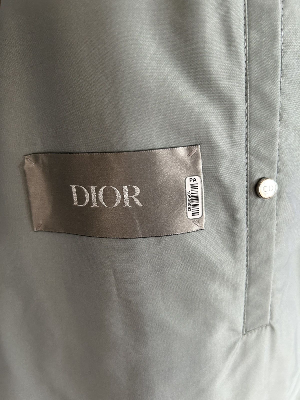 Dior Dior Mens Light Blue Silk Blouson Windbreaker size L/XL 52 Size US L / EU 52-54 / 3 - 8 Thumbnail