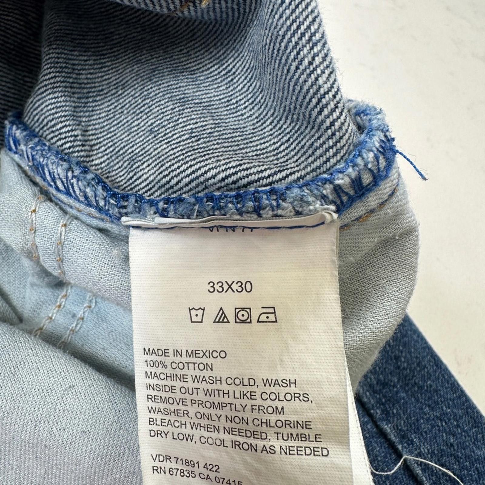 Nautica Nautica Jeans Mens 33x30 Blue Relaxed Fit Straight Medium Size US 33 - 9 Thumbnail