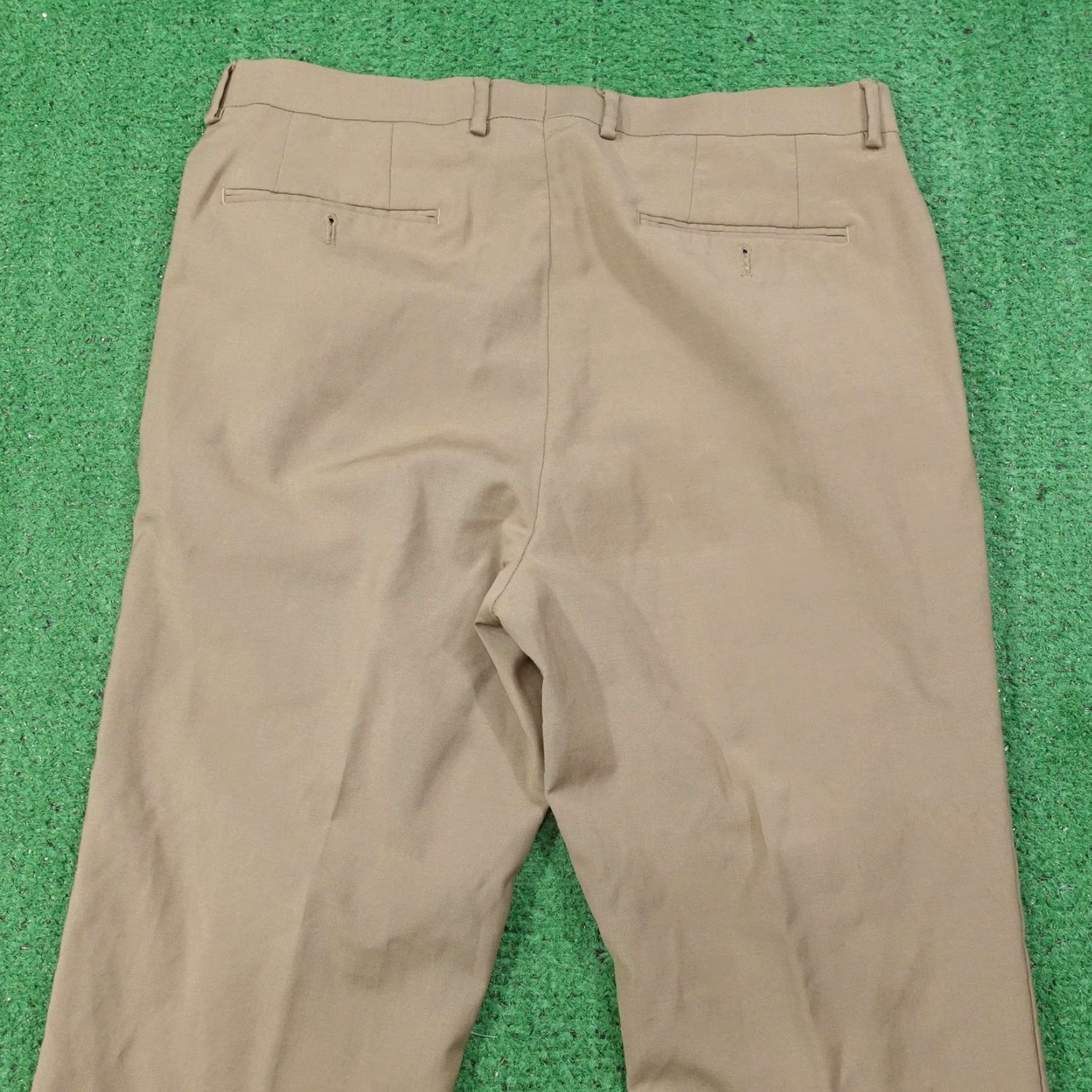 Ralph Lauren Lauren Ralph Lauren Pants Mens 34x34 Beige High Performance Wool Dress Pants Front Zip Flat Front Workwear Mens 34W/34L Beige Size US 34 / EU 50 - 5 Thumbnail