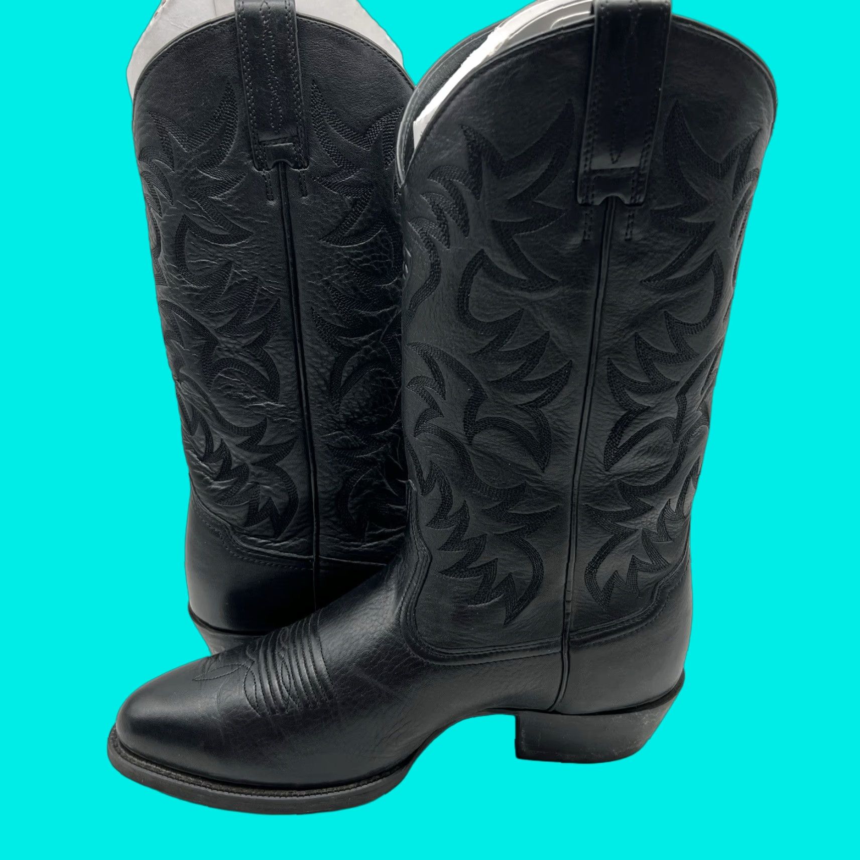 Ariat Ariat Heritage Western Boots Men Black Leather Pull-On Size 10 EE Size US 10 / EU 43 - 1 Thumbnail