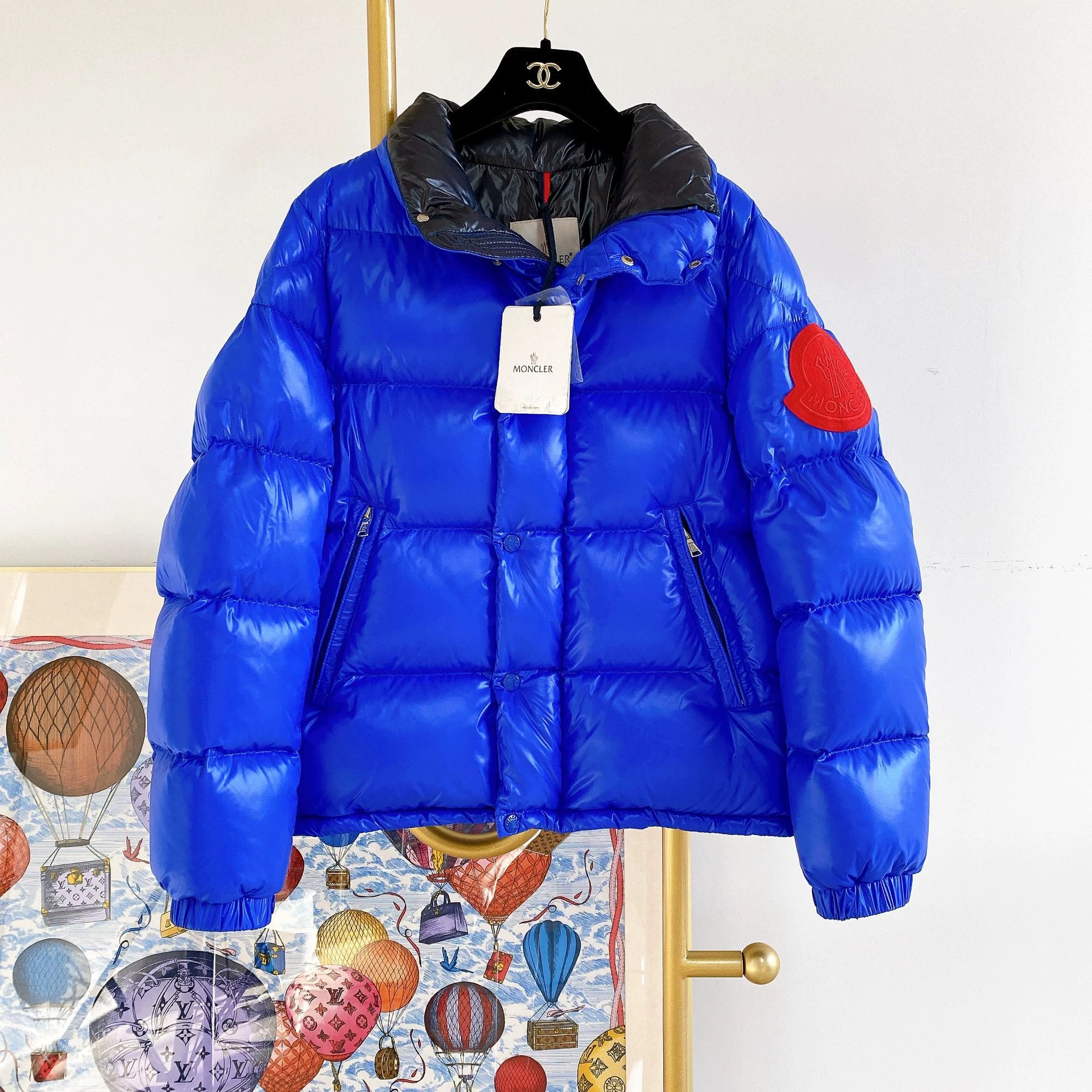 Moncler Moncler blue hooded down jacket 14A Size XXS / US 00 / IT 34 - 1 Thumbnail