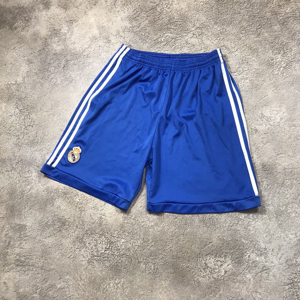 Vintage Vintage Real Madrid Adidas Shorts Blue Stripes Streetwear 30 Size US 30 / EU 46 - 2 Thumbnail