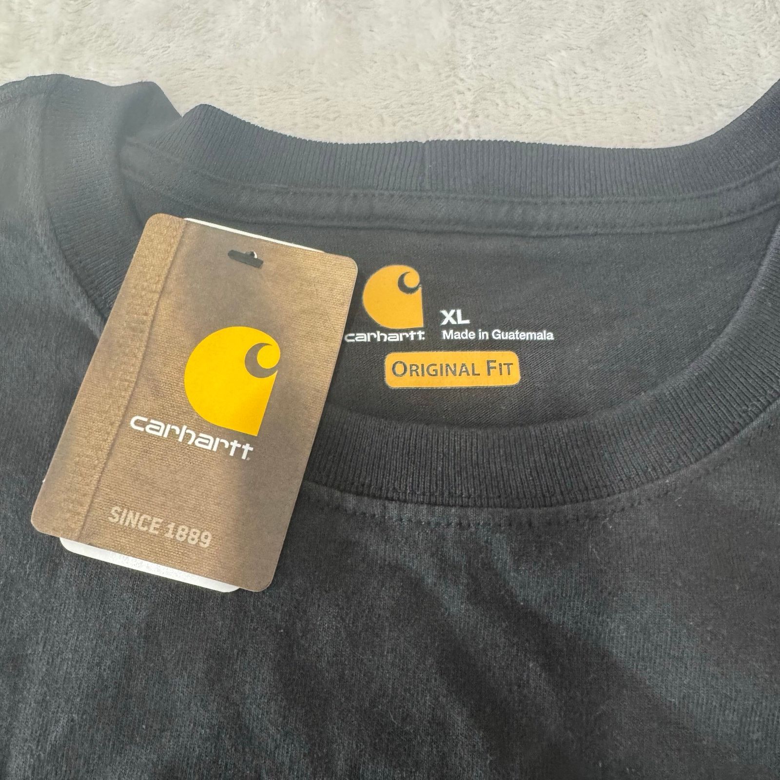 Carhartt NWT Carhartt Original Fit Long Sleeve Logo T-Shirt XL Black Size US XL / EU 56 / 4 - 3 Thumbnail