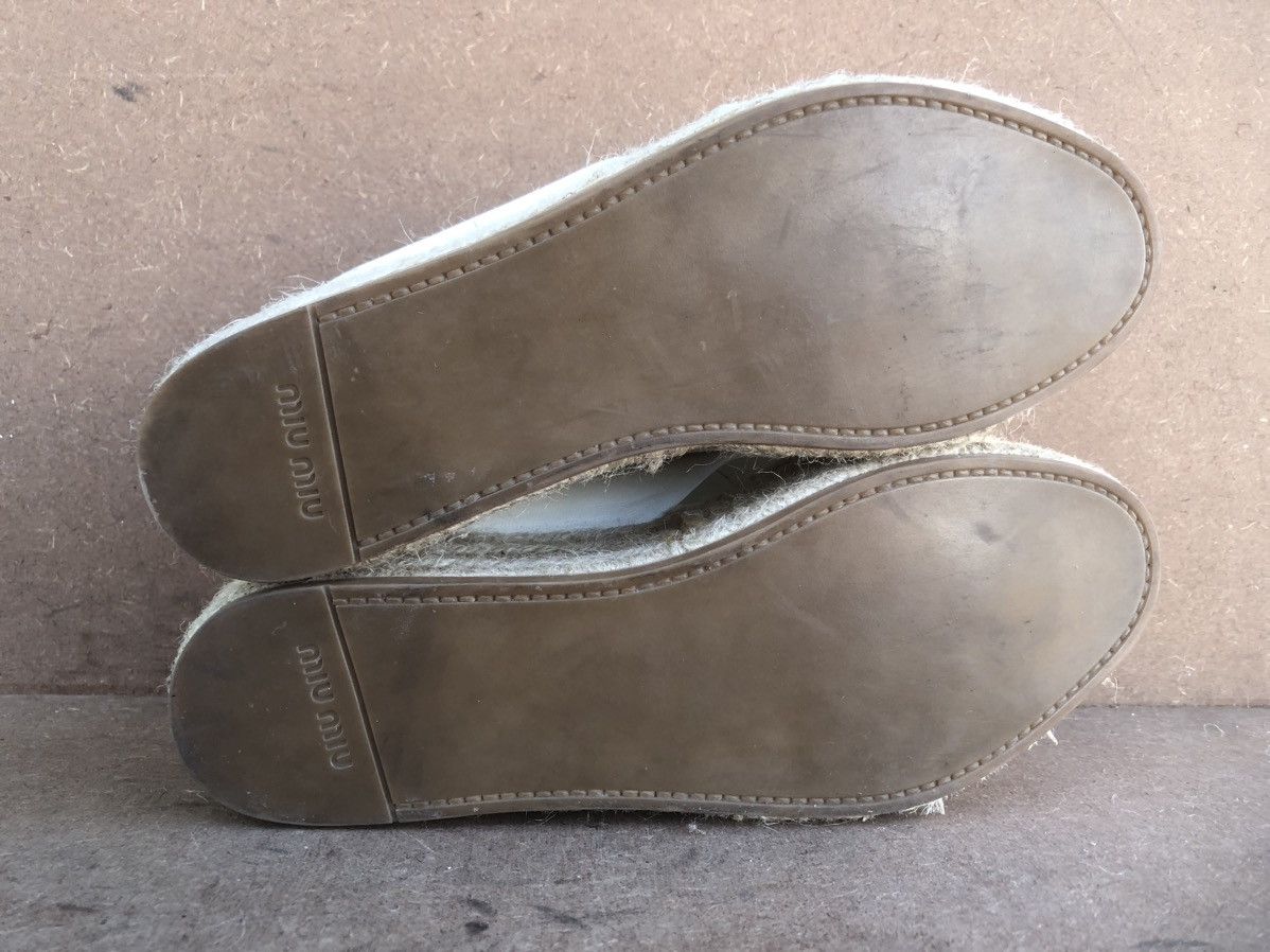 Miu Miu MIU MIU White Leather Sandels Espadrilles Size 35.5 Size US 5.5 / IT 35.5 - 11 Thumbnail