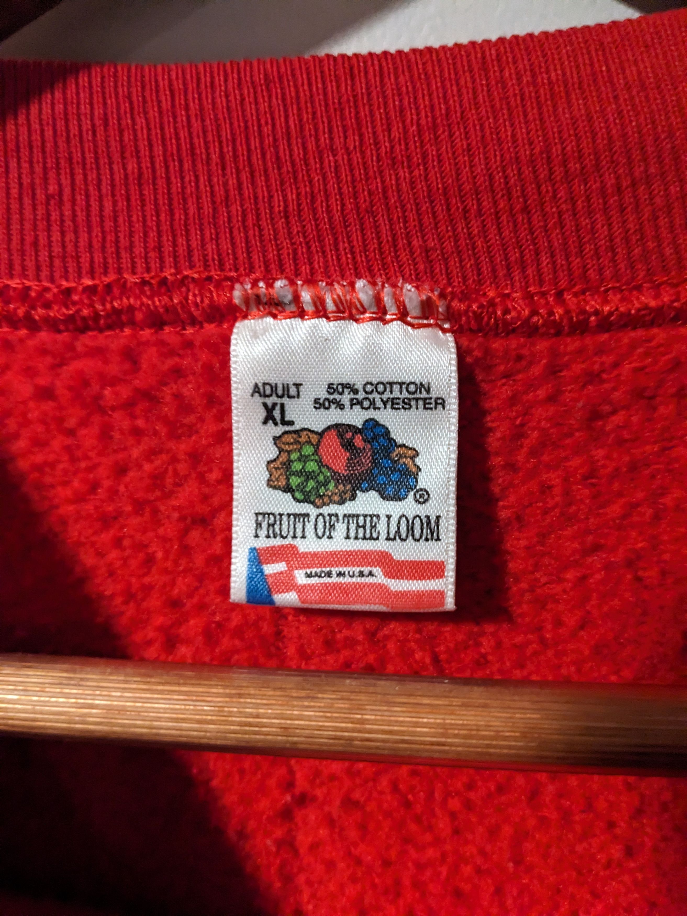 Fruit Of The Loom × Vintage Vintage 90s Christmas Mouse Virginia Holiday Sweatshirt Size US XL / EU 56 / 4 - 3 Thumbnail