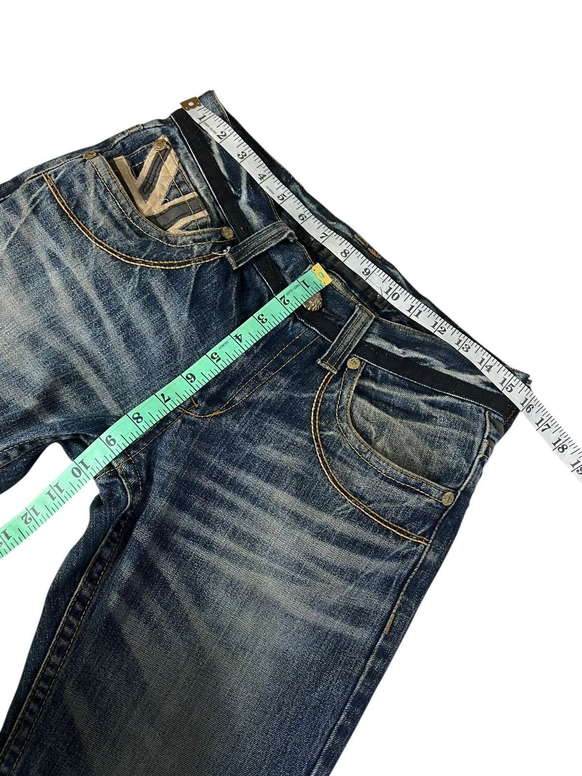 Japanese Brand Red Pepper Flare Denim Jean Size US 30 / EU 46 - 17 Thumbnail