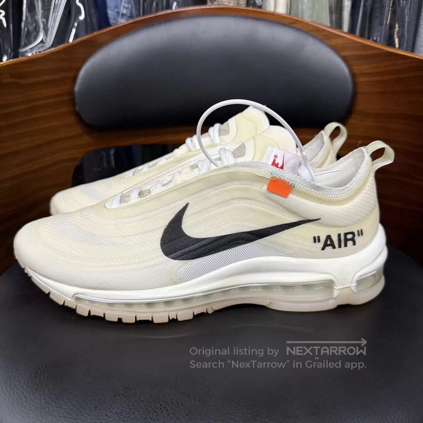 Off-White White Low-Top Sneakers with Air Cushioning. Size US 9 / EU 42 - 6 Thumbnail