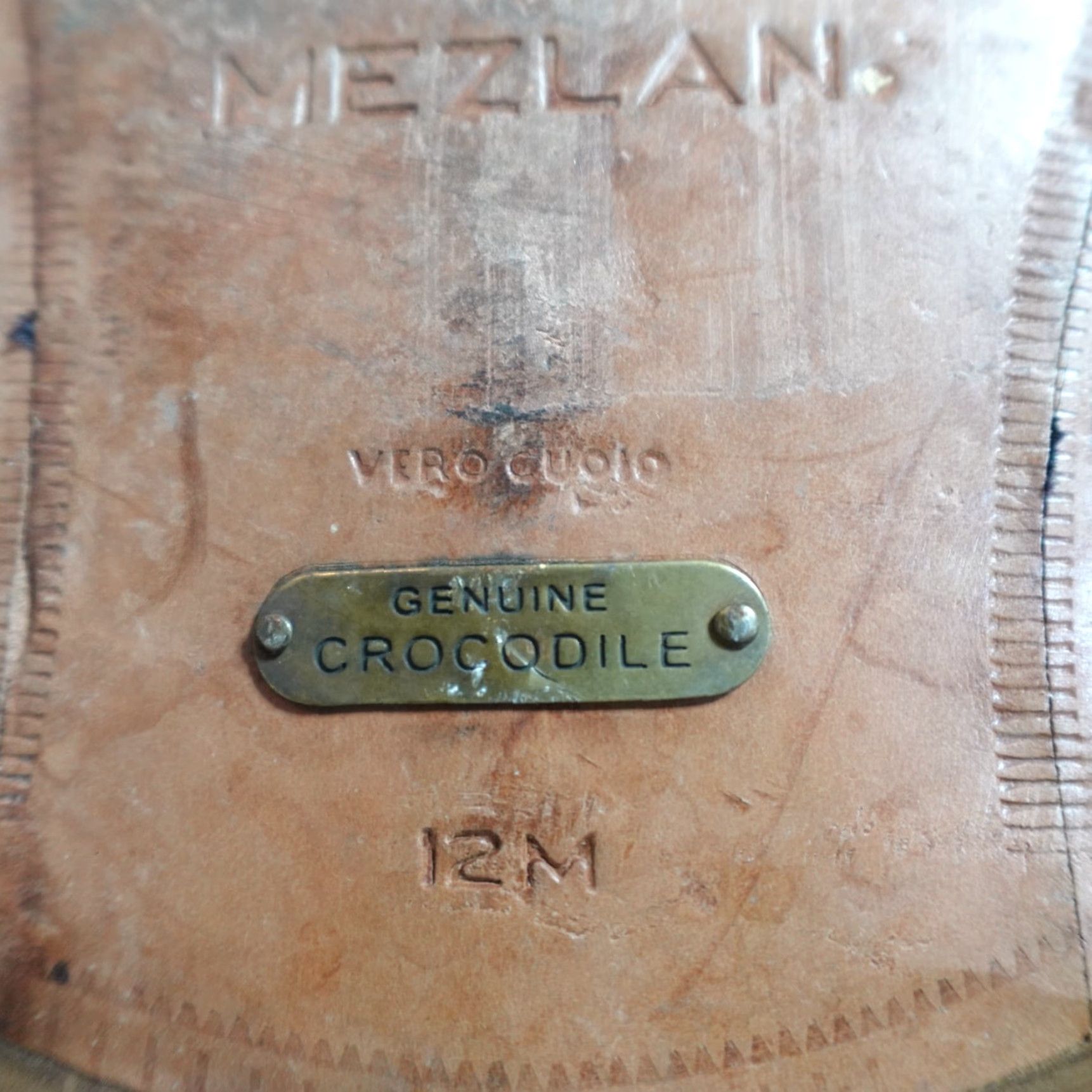 Mezlan Mezlan Shoes 12 Black Crocodile Cap Toe Oxford Lace Exotic Made in Spain Mens Leather Cap Toe Oxford Shoes Black 12 Mezlan Shoes Spain Men Size ONE SIZE - 7 Thumbnail