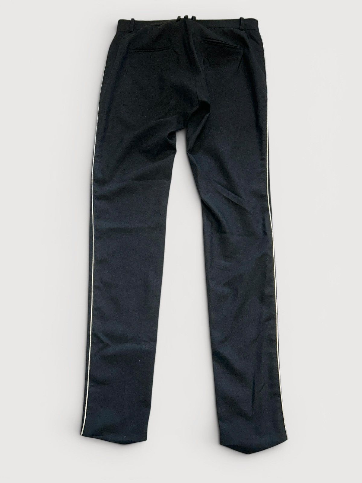 Balmain FW2018 Metallic Panel Zipped Tuxedo Wool Trousers Size US 30 / EU 46 - 2 Thumbnail