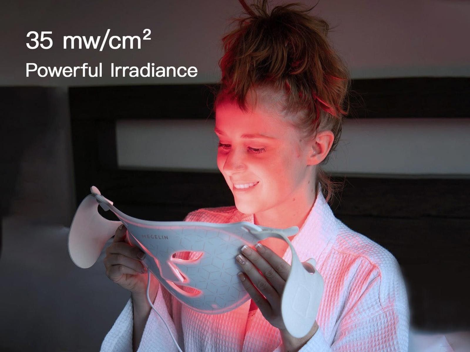 Other Megelin LED Light Therapy Face Mask - 7 Colors LED Lights Size ONE SIZE - 5 Thumbnail
