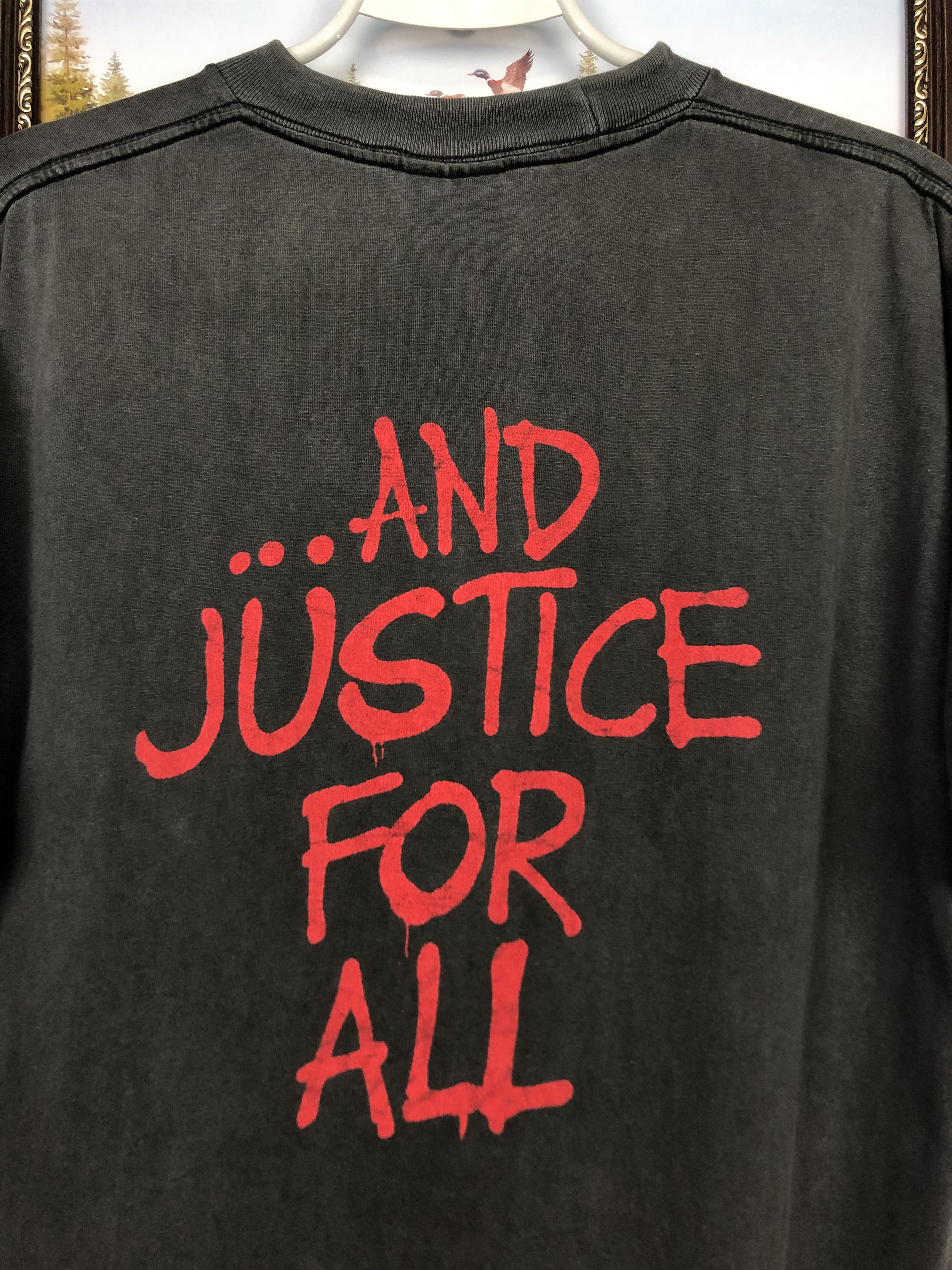 Metallica × Vintage Vintage 90's Metallica And Justice For All Band Tee Shirt Size US M / EU 48-50 / 2 - 9 Thumbnail