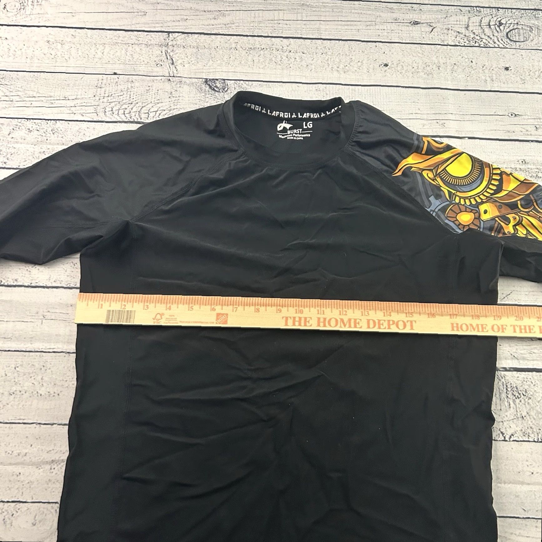 Vintage Lafroi Burst Long Sleeve Rashguard Men's Large Black Shirt Modern Activewear Men L Rashguard Black Lafroi Burst Long Sleeve Rashguard Mens Large Black Size US L / EU 52-54 / 3 - 5 Thumbnail