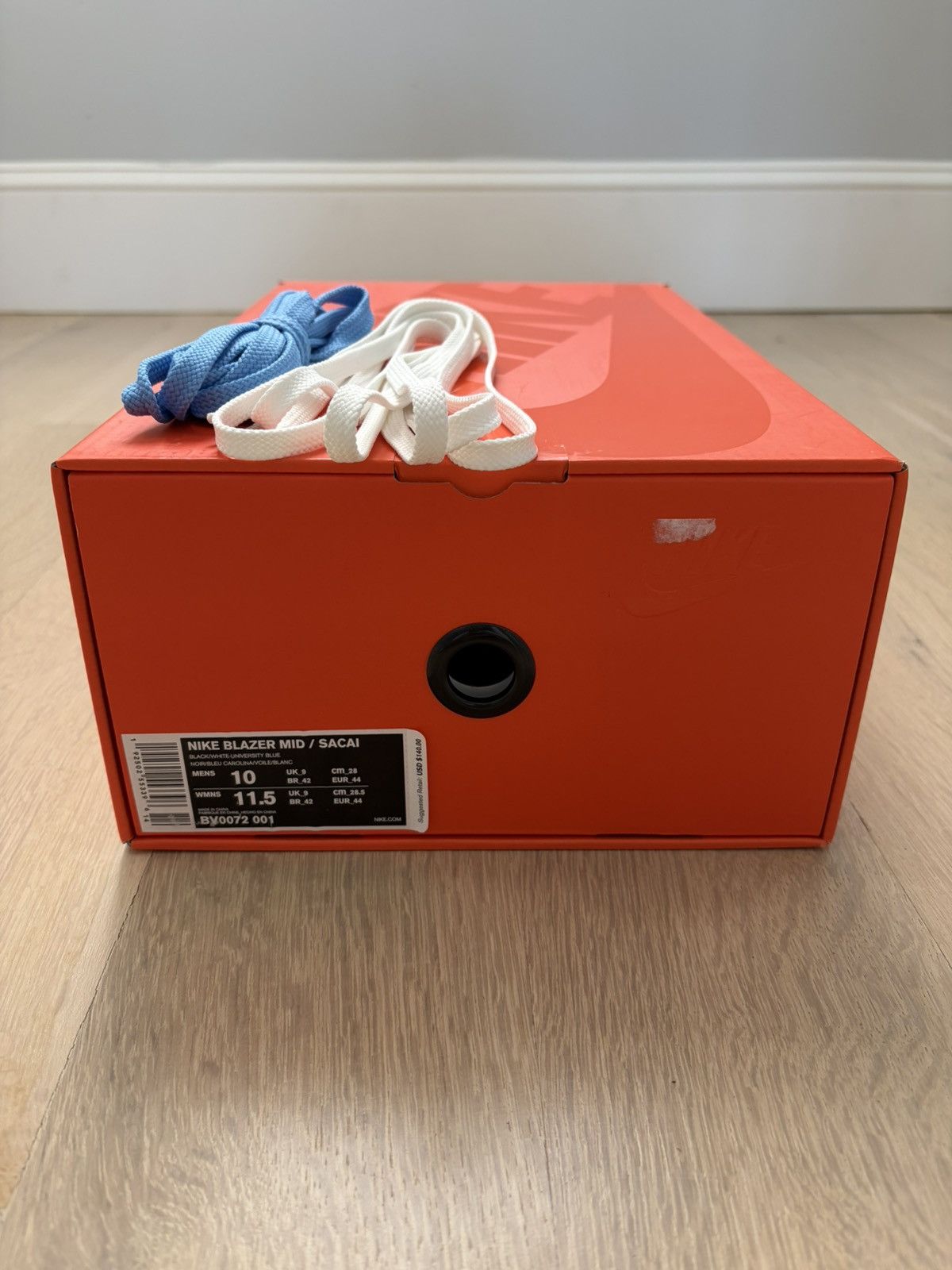 Nike × Sacai Nike x Sacai Blazer Mid Black Legend Blue 2019 BV0072-001 Size US 10 / EU 43 - 18 Thumbnail