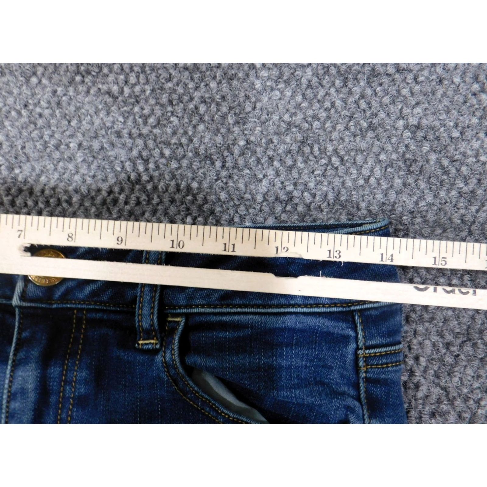 American Eagle Outfitters American Eagle Outfitters Jeans Jegging Blue Stretch Dark Denim Womens Size 6 Regular Inseam 26 Size 28" / US 6 / IT 42 - 5 Thumbnail