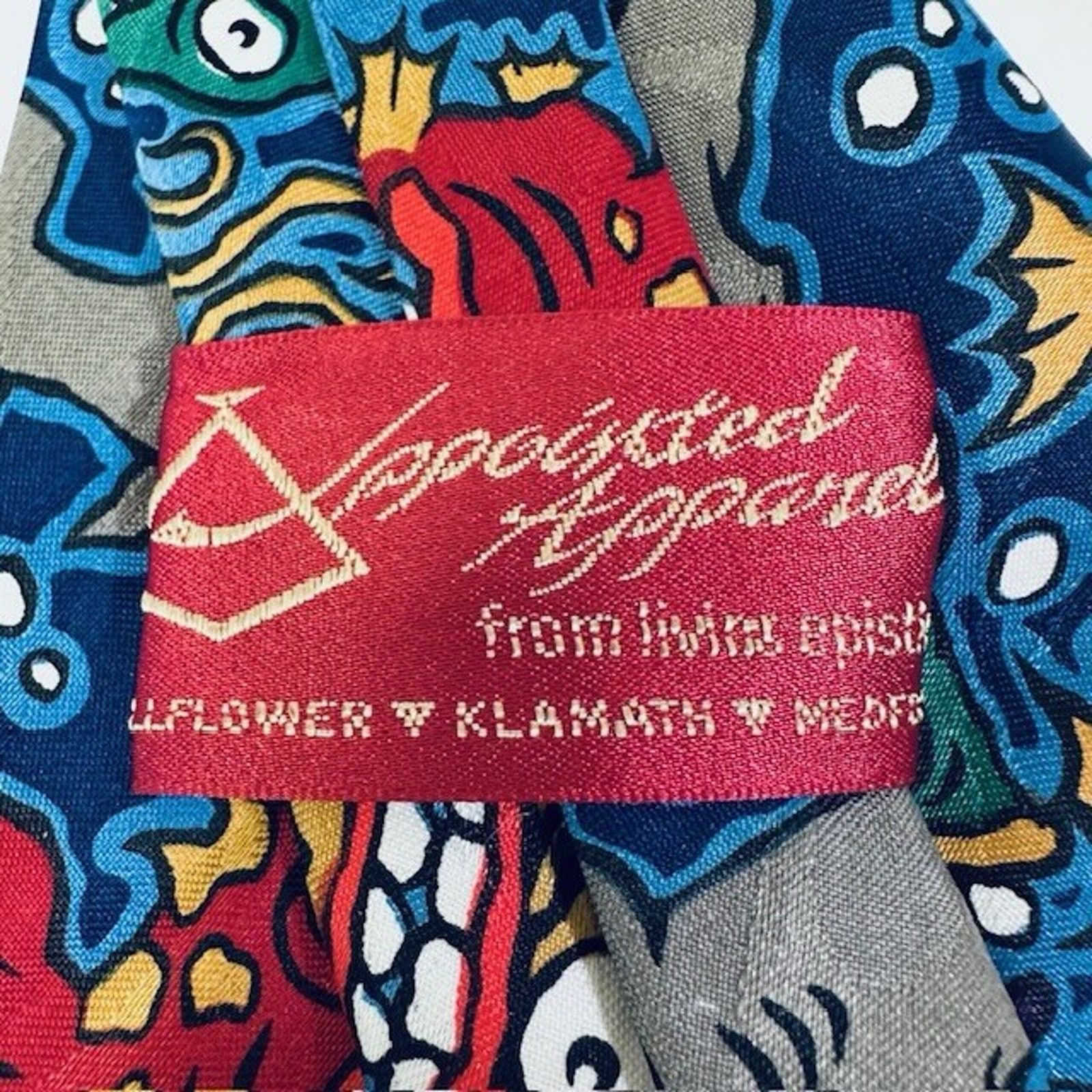 Other Appointed Apparel Neck Tie Go against the Flow Fish Rom 12:2 Size ONE SIZE - 4 Thumbnail