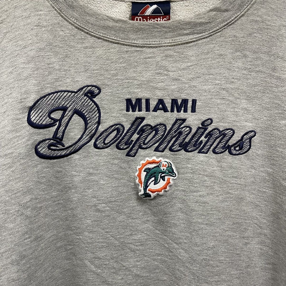 NFL Vintage 90s Miami Dolphins NFL Sweatshirt Pullover Size US XXL / EU 58 / 5 - 2 Thumbnail
