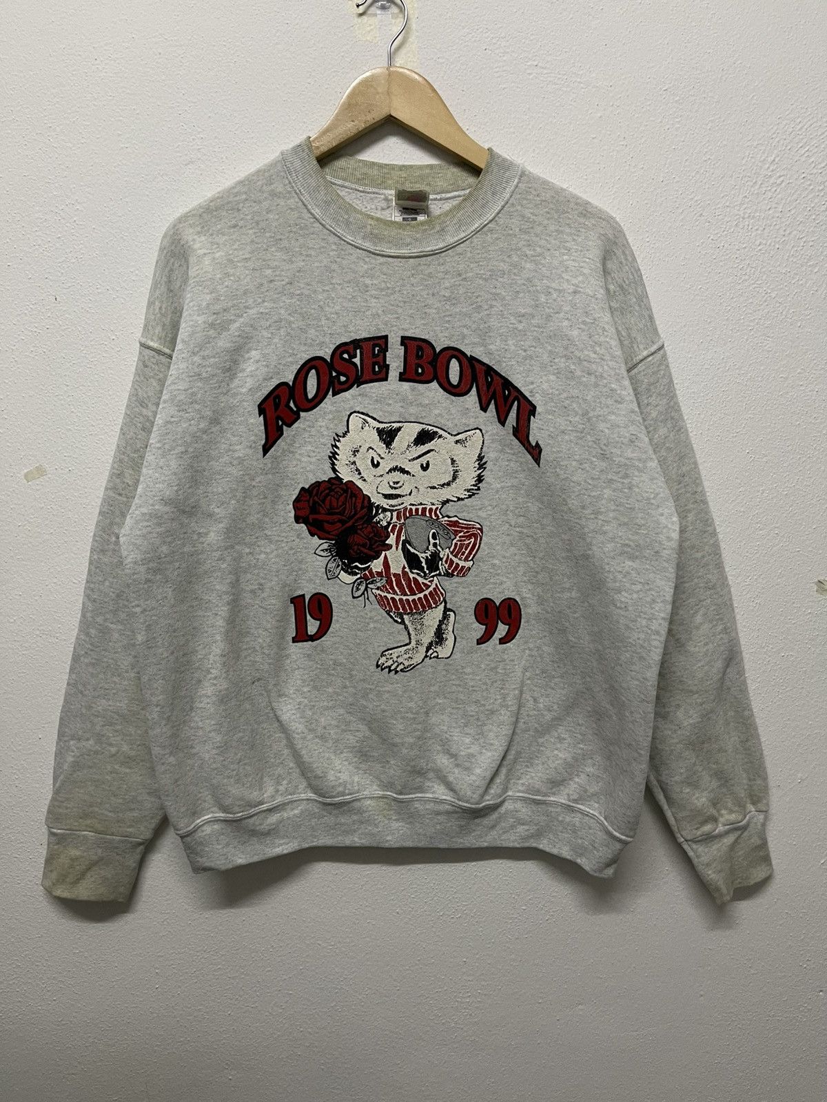 Fruit Of The Loom × Vintage VINTAGE 1999 ROSE BOWL GAME WISCONSIN BADGERS SWEATSHIRT Size US L / EU 52-54 / 3 - 1 Thumbnail