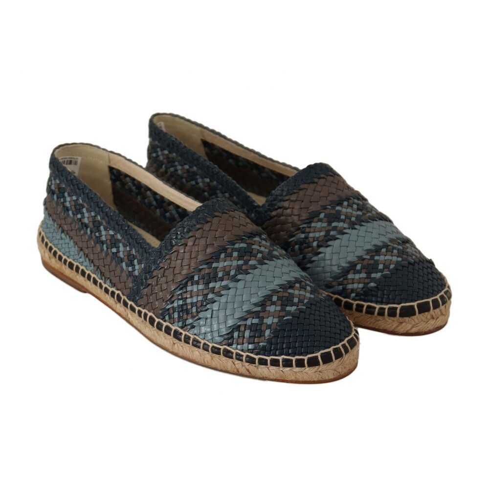 Dolce & Gabbana Dolce & Gabbana Elegant Woven Leather Espadrilles Size US 7 / EU 40 - 6 Thumbnail