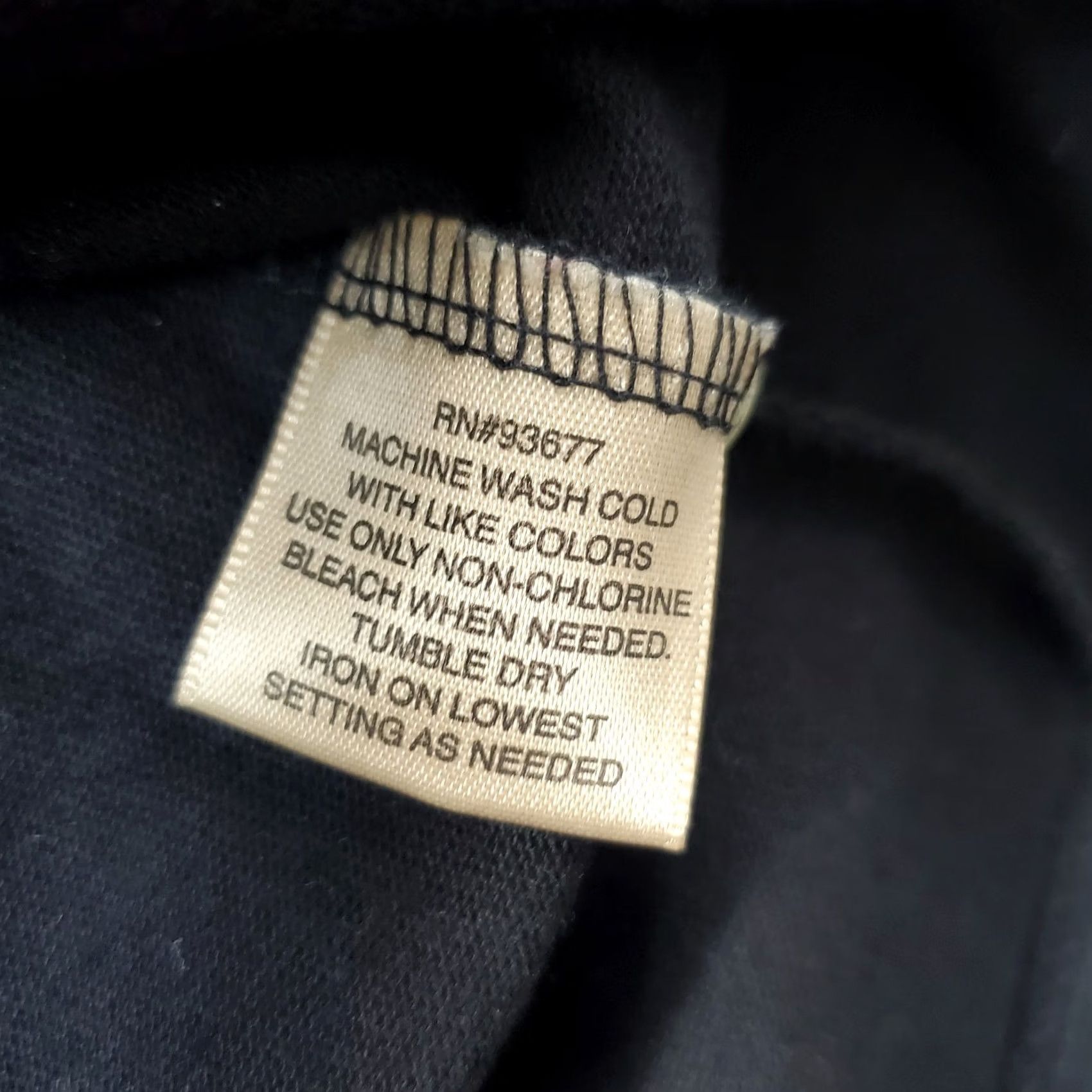 Vintage Foundry Polo Shirt Mens 2XL Black Stretch Long Sleeve Relaxed Fit Collar Popover - Durable & Comfortable Size US XXL / EU 58 / 5 - 7 Thumbnail
