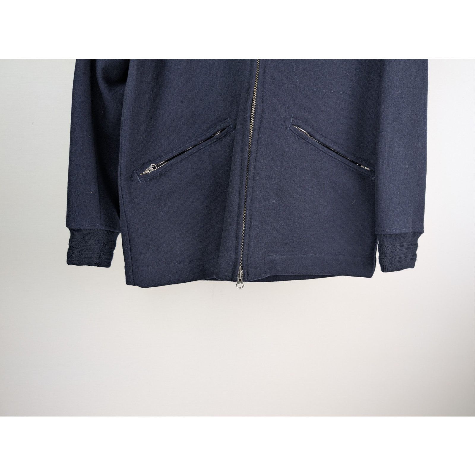 Stone Island o1rshd1 Panno Speciale Hoodie Jacket in navy blue wool blend Size US L / EU 52-54 / 3 - 3 Thumbnail