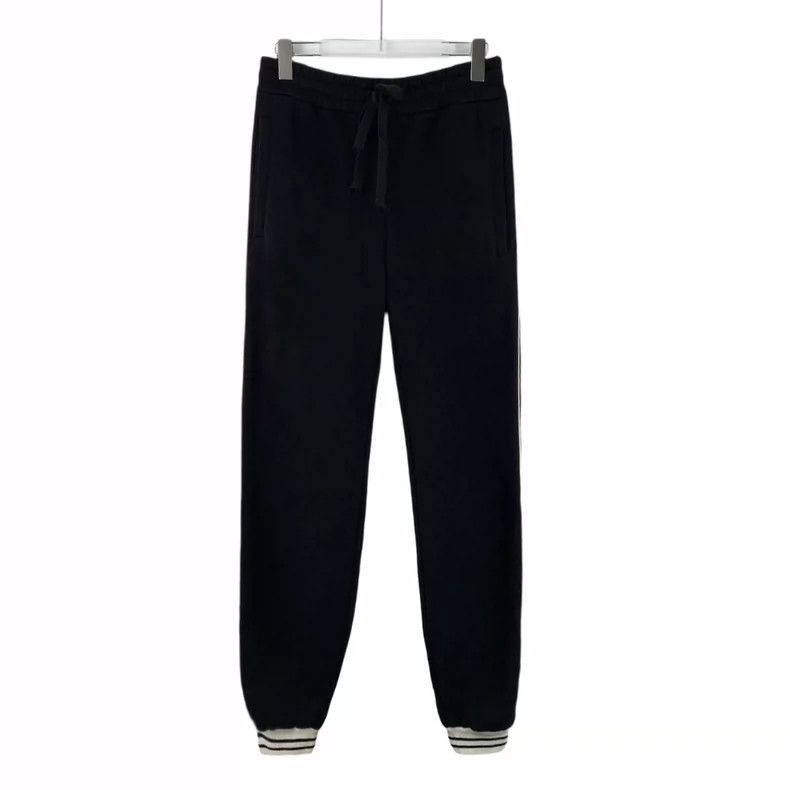 Gucci gucci black striped logo embroidered pants-dmc Size US 32 / EU 48 - 1 Thumbnail