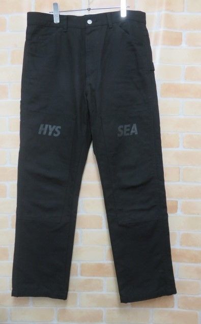 Cropped Pants Print Straight Cut Cargo Pants Black