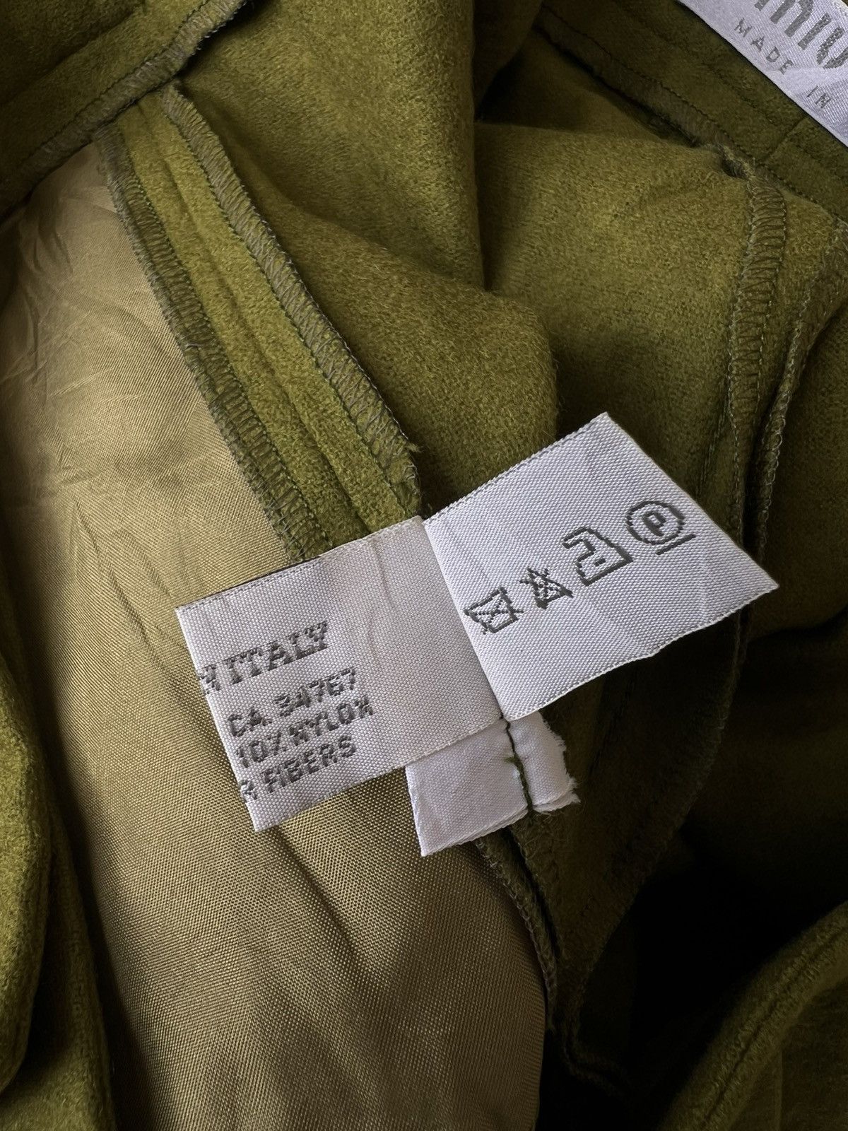 Miu Miu Miu miu FW/99 - Boiled Wool Utility Trouser - Moss Green Size 27" / US 4 / IT 40 - 11 Thumbnail
