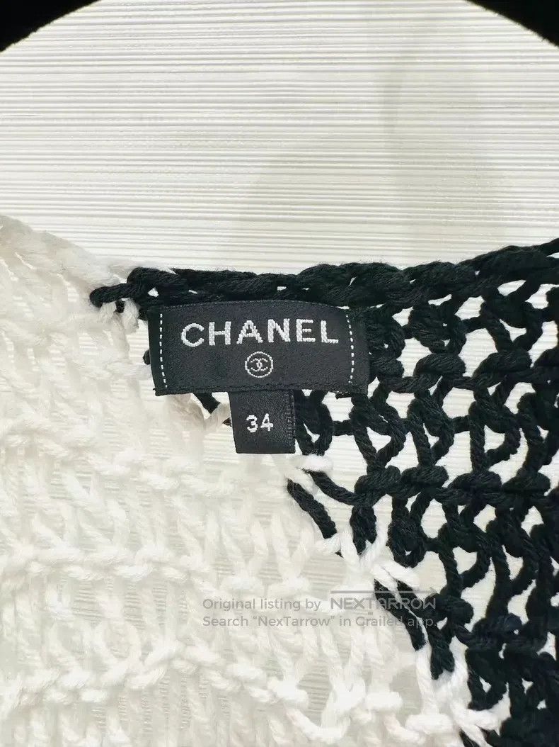 Chanel Chanel Mesh-woven peace pigeon vest Size XXS / US 00 / IT 34 - 4 Thumbnail