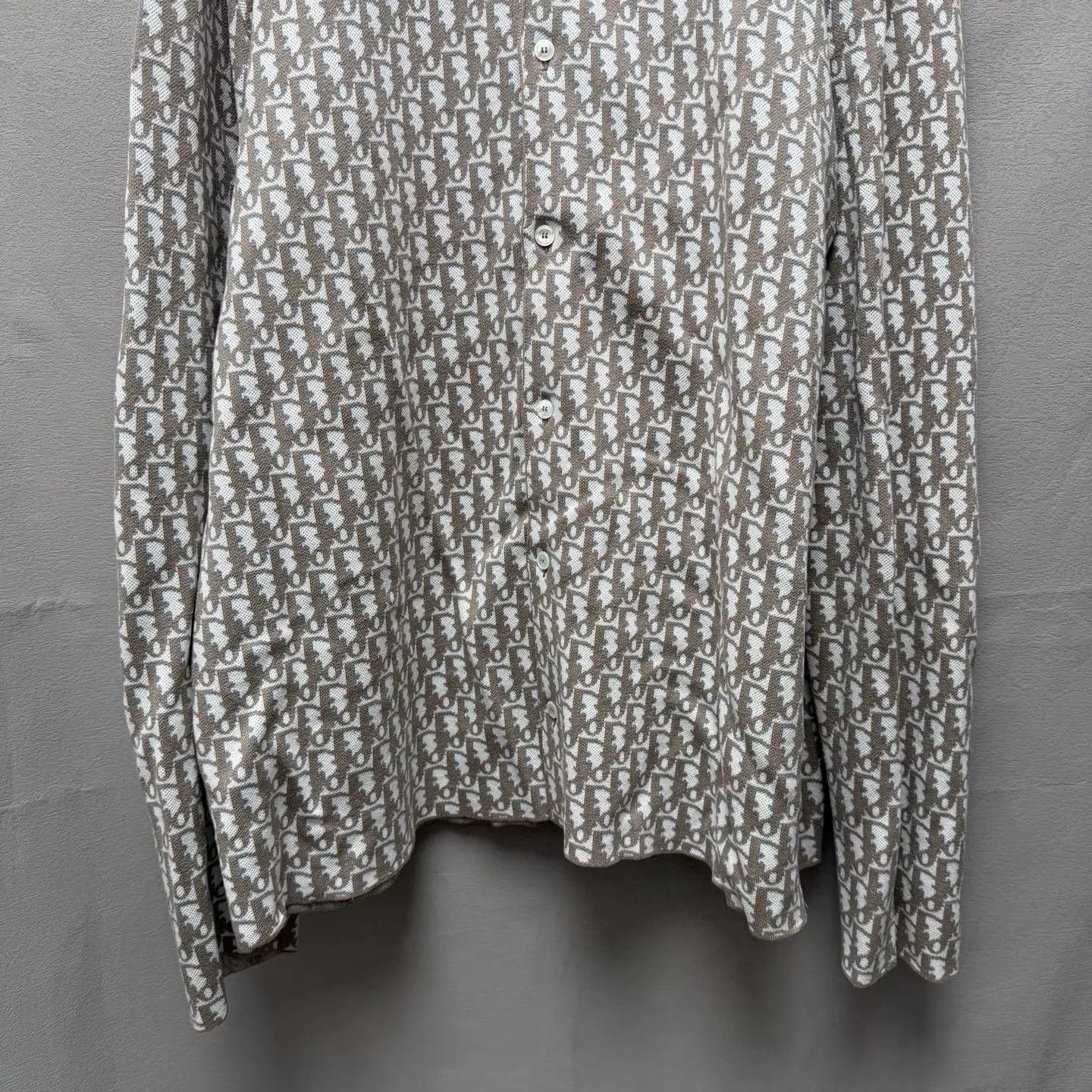 Dior Dior Oblique Allover Monogram Knit Shirt Jacket XL Size US XL / EU 56 / 4 - 4 Thumbnail