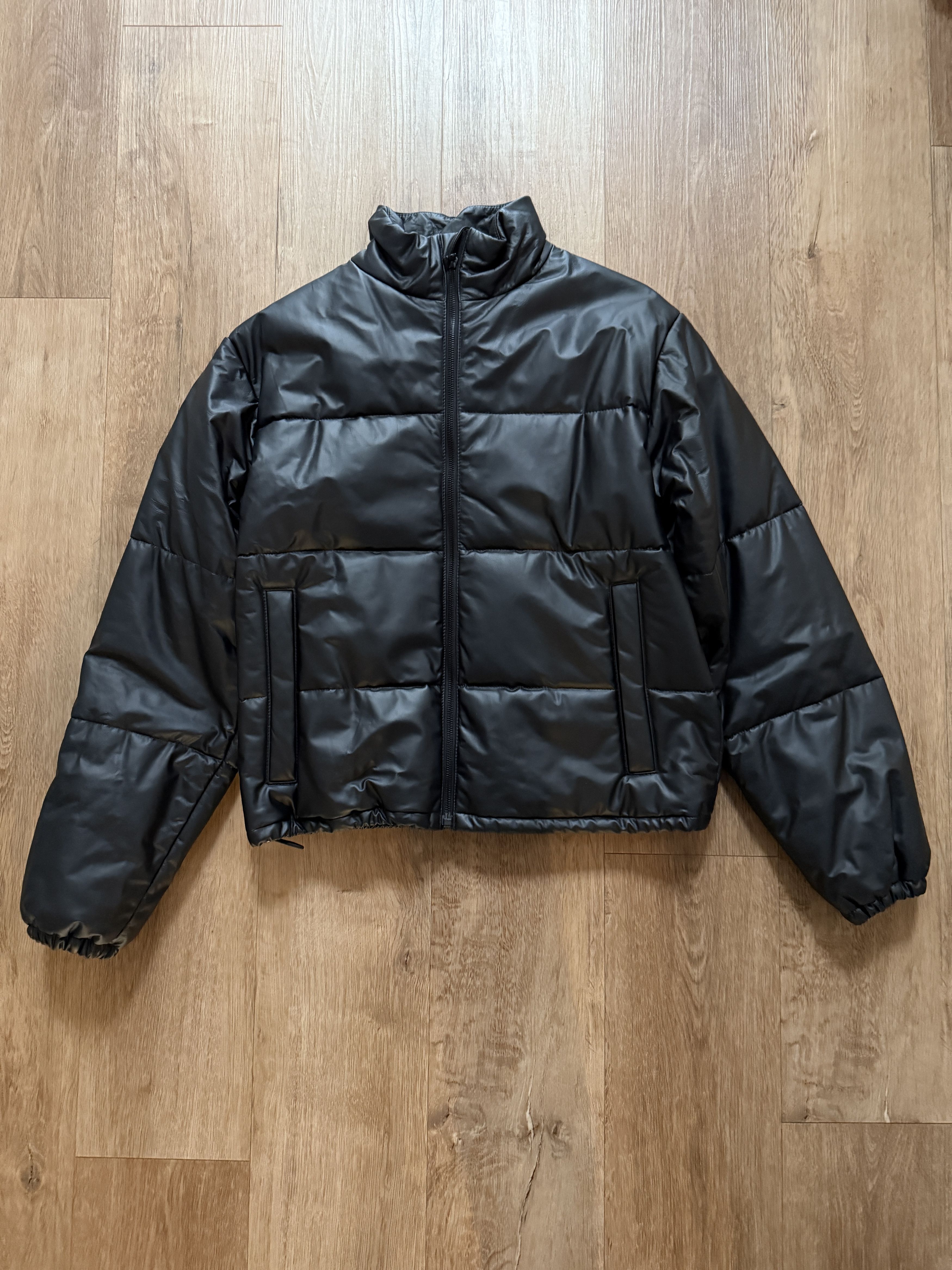 John Elliott Leather Pico Puffer Size Medium New W/Tags