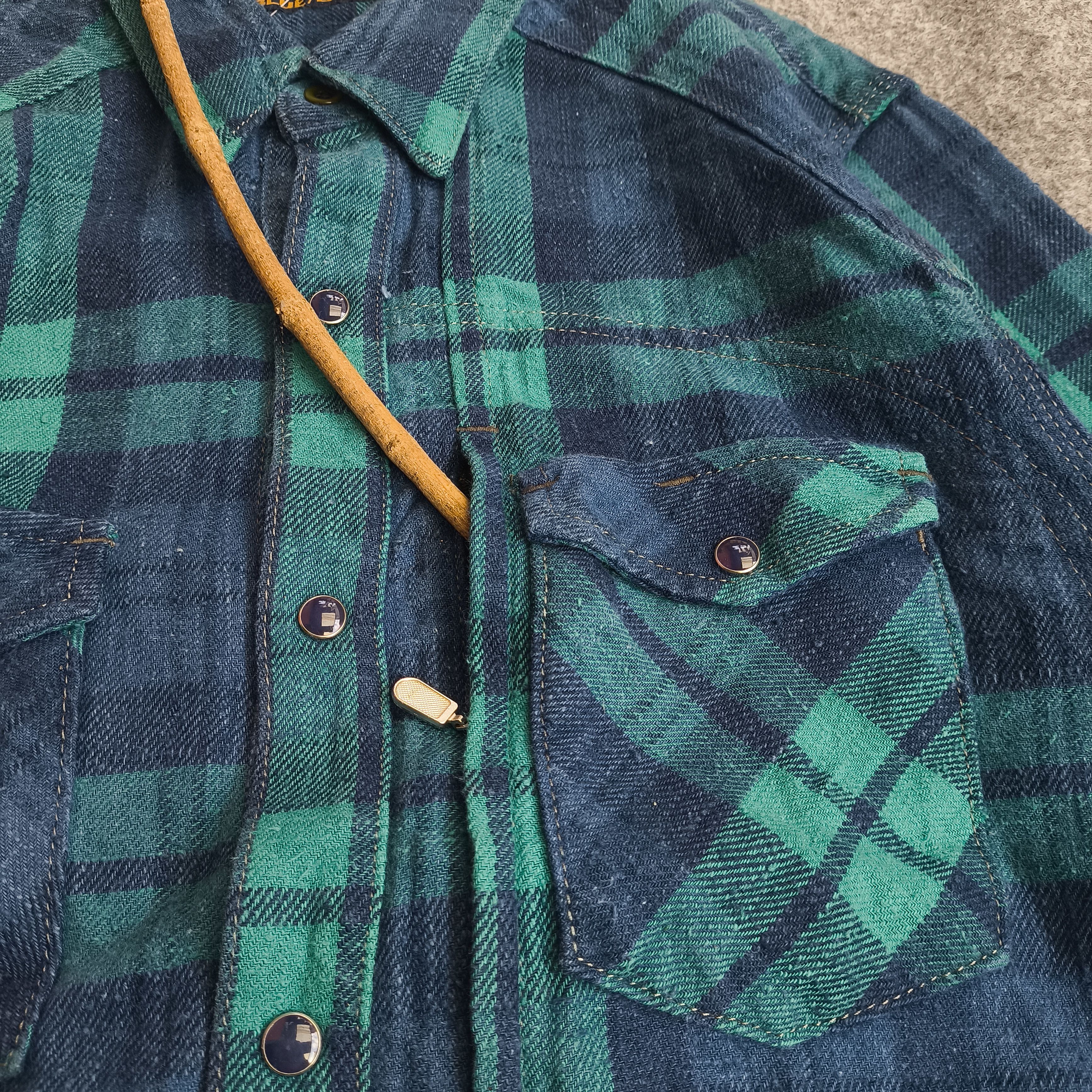 Engineered Garments Blue blue japan flanel shirt Size US M / EU 48-50 / 2 - 2 Thumbnail