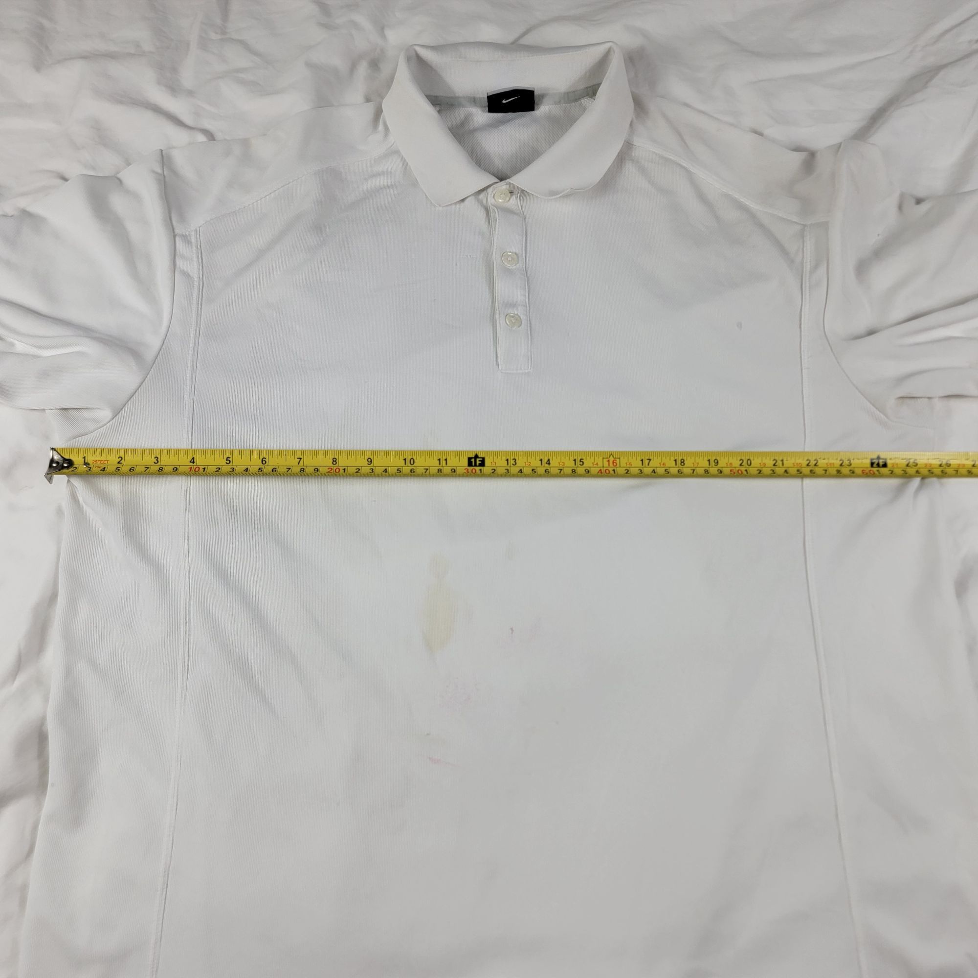 Nike Nike Golf Mens 2XL White Dri-Fit Polo Shirt Polyester Sports Size US XXL / EU 58 / 5 - 7 Thumbnail