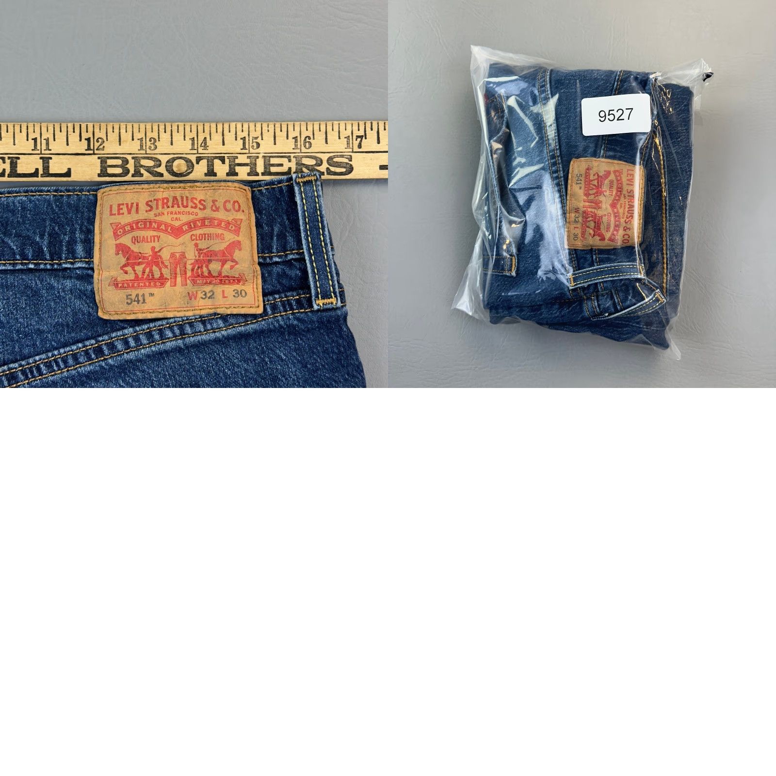Levi's Levi's 541 Jeans Mens 32x30 Blue Dark Wash Denim Athletic Taper Stretch Casual Jeans Mens 32 Blue Dark Wash 90s Retro USA Size US 32 / EU 48 - 9 Thumbnail