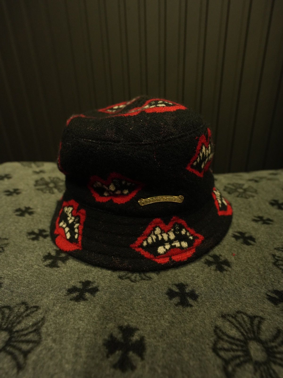 Chrome Hearts × Matty Boy Chrome Hearts Matty Boy Chomper Cashmere Bucket Hat Size ONE SIZE - 9 Thumbnail