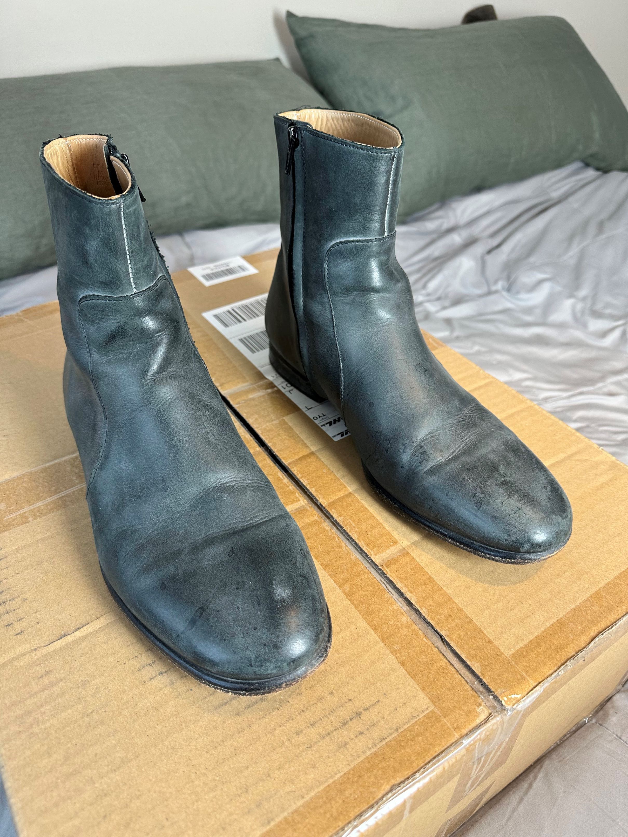 Maison Margiela Sidezip boots Grailed