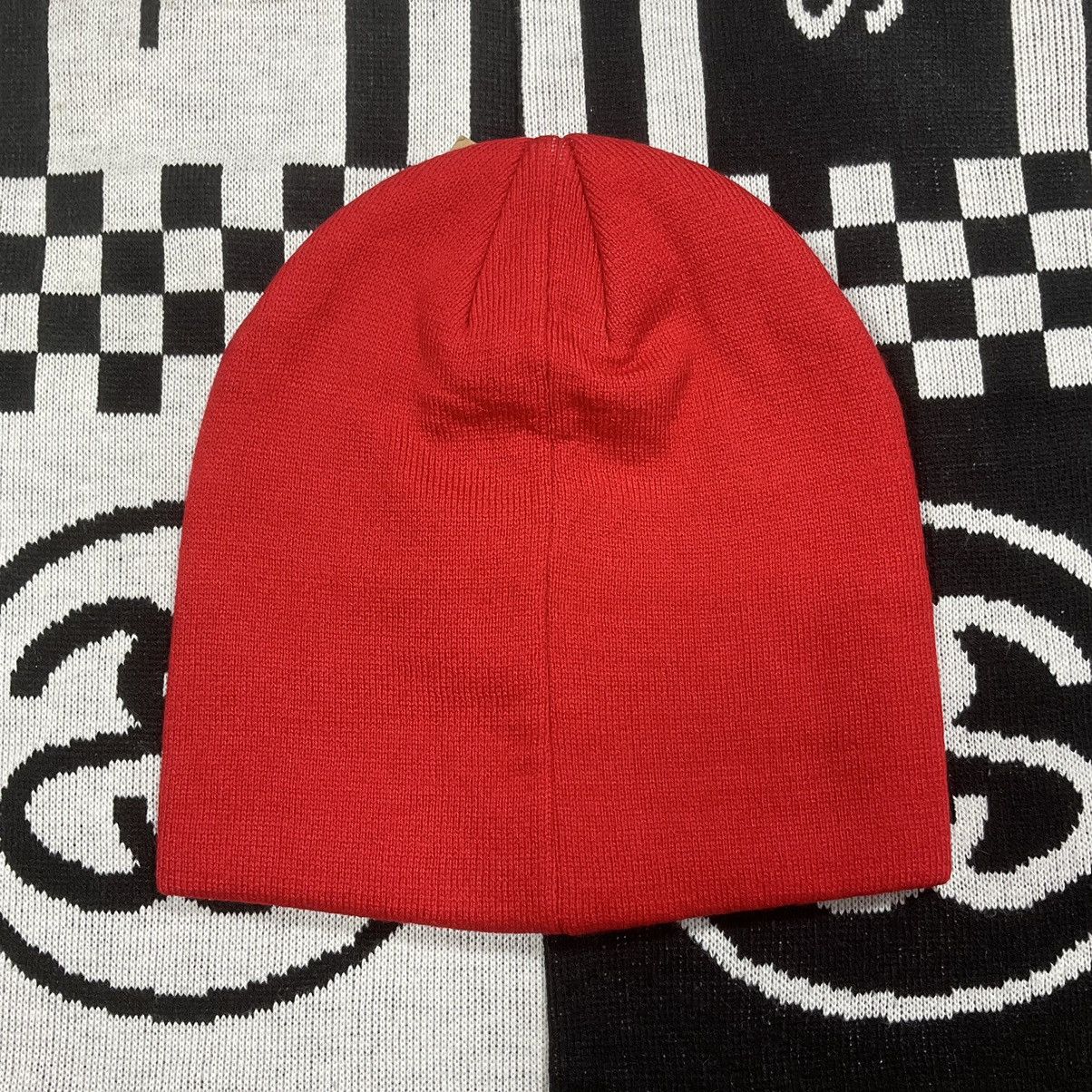Stussy × Vintage STUSSY SPORT JACQUARD SKULLCAP RED Size ONE SIZE - 3 Thumbnail