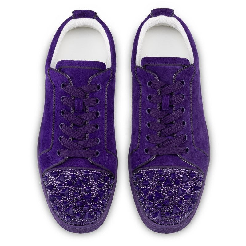 Christian Louboutin o1s1wg111125 Louis Junior P Pik Pik Strass in Blue Size US 8 / EU 41 - 3 Thumbnail