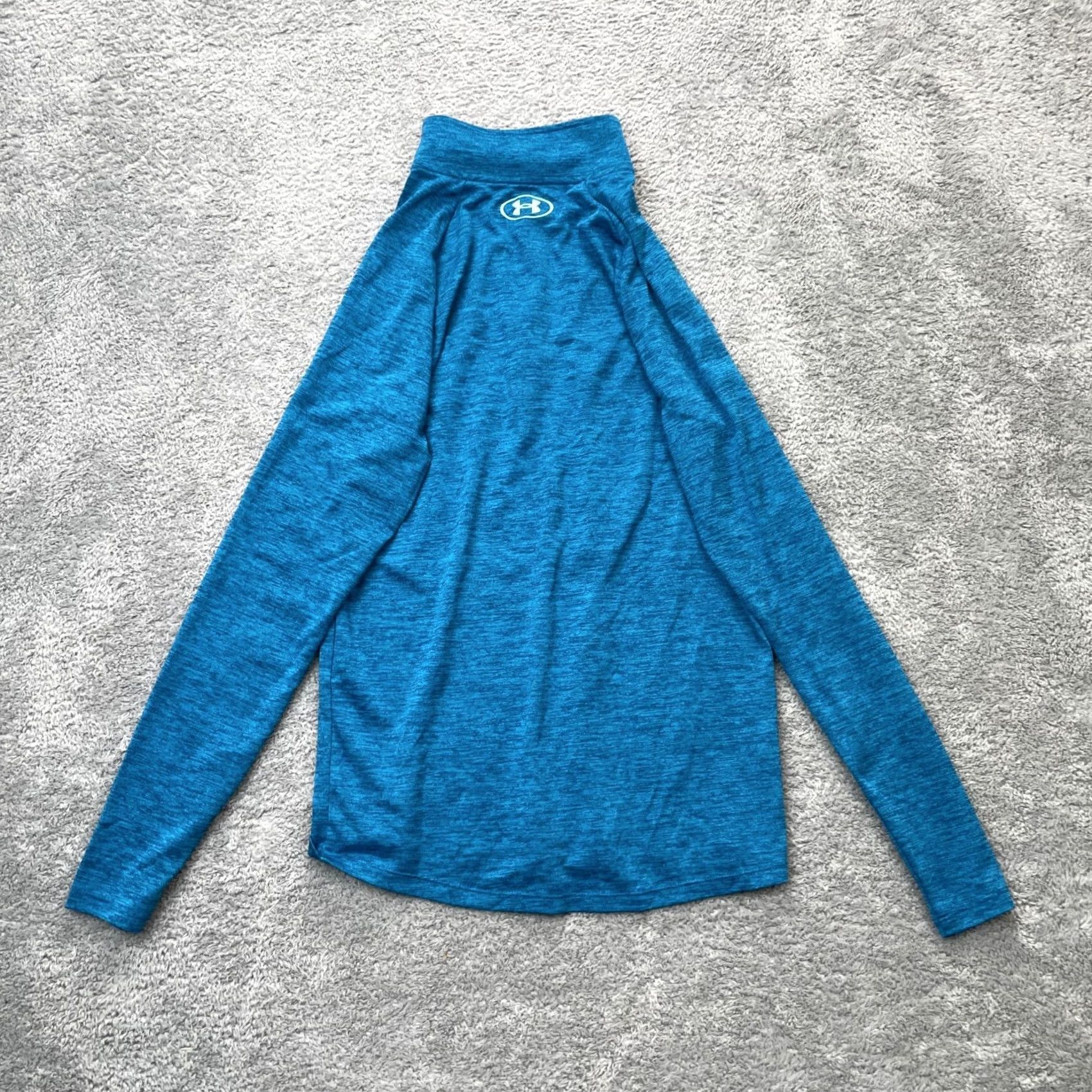 Under Armour Under Armour Womens XS Blue Heathered Tech Half Zip Performance Top Size XS / US 0-2 / IT 36-38 - 2 Thumbnail